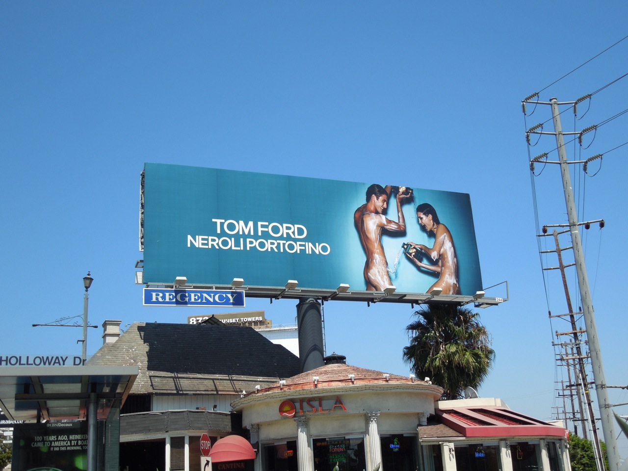 Guy climbs bay area freeway sign then gets naked