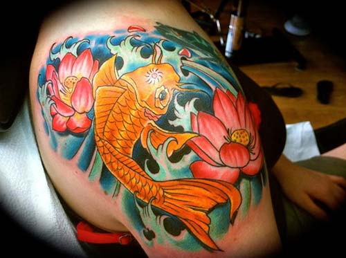 lotus flower and koi fish tattoos koi balığı dövmeleri lotus flower and koi fish tattoos koi balığı dövmeleri