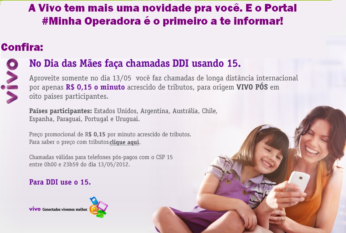 A Vivo tem uma mensagem importante pra você - Fale a R$0,15