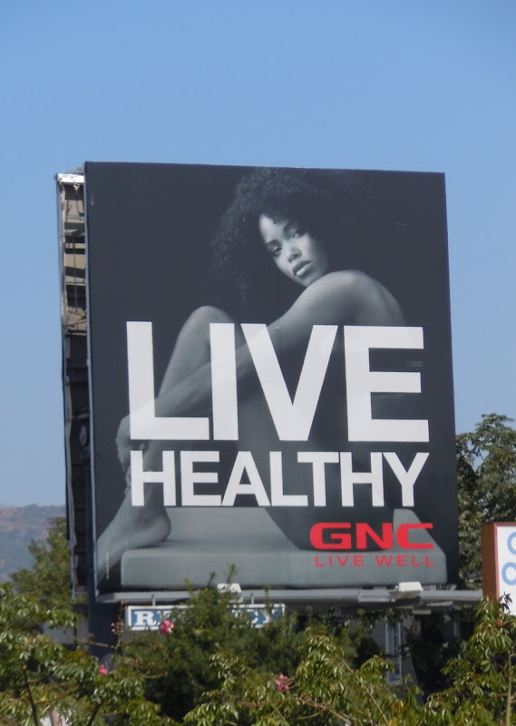 Live Healthy GNC billboard