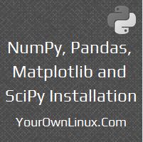 numpy-pandas-matplotlib-scipy-installation