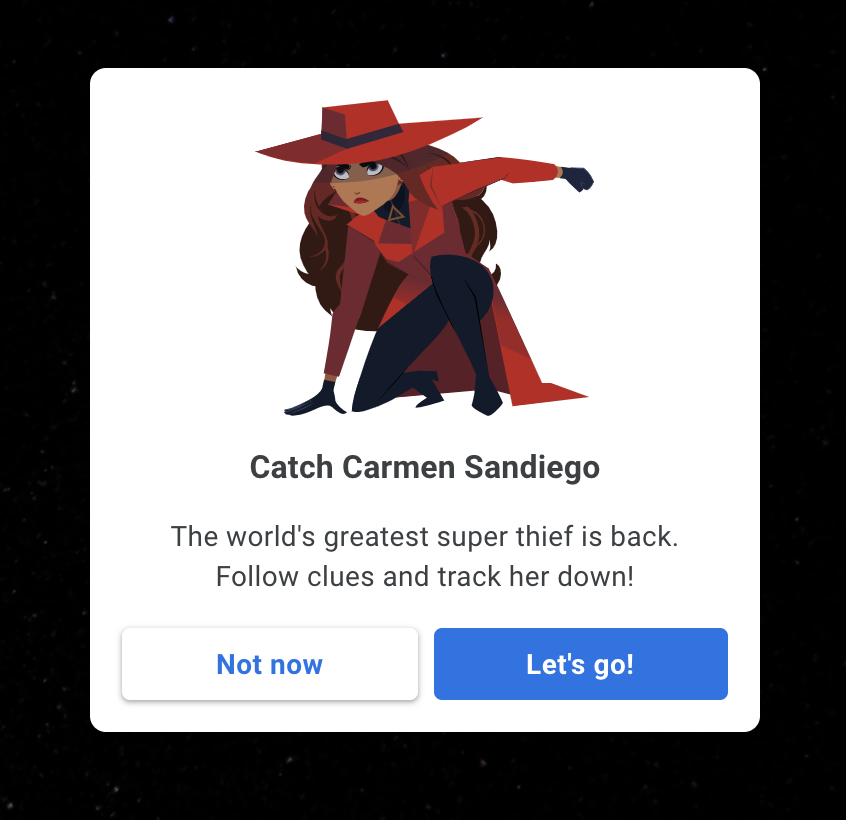 Here's How to Catch Carmen Sandiego on Google Earth