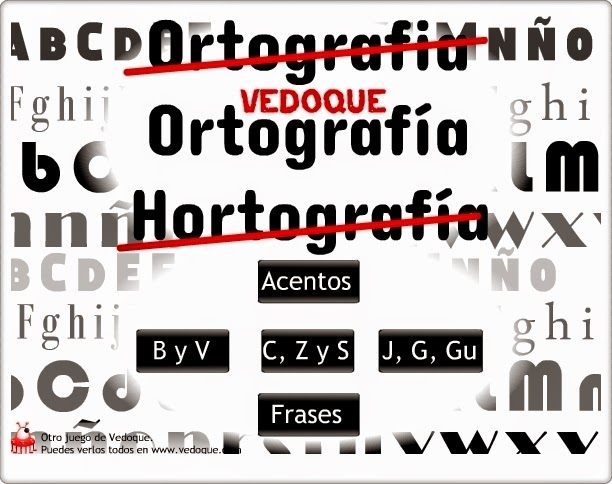 "Ortografía Vedoque" (Juegos ortográficos de Educación Primaria)