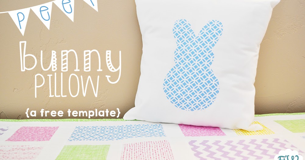 peep bunny pillow