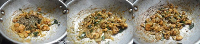Step 5 - Prawn Pepper Roast Recipe | Iral Milagu Varuval Recipe