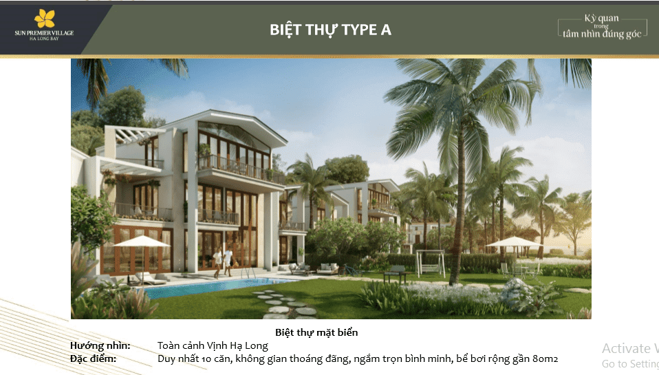 Biệt thự mặt biển Biệt thự mặt biển