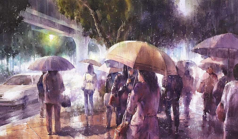 02-Lin Ching-Che 林經哲-Dreamlike-Watercolor-Paintings-in-the-City-www-designstack-co