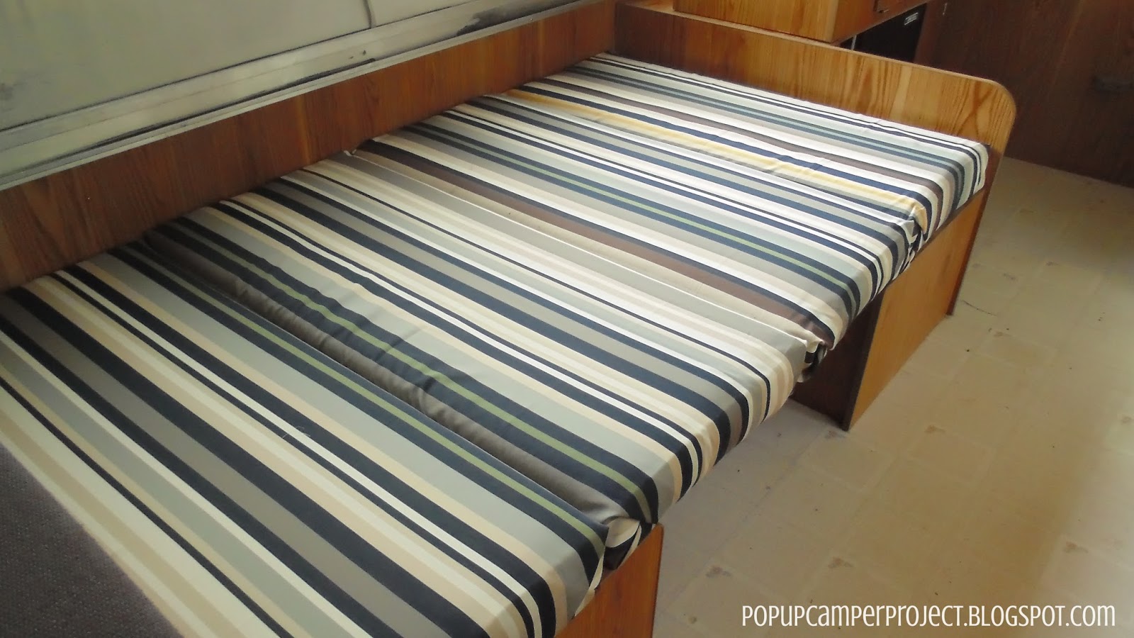 Pop Up Camper Project How to Reupholster Your Camper Cushions