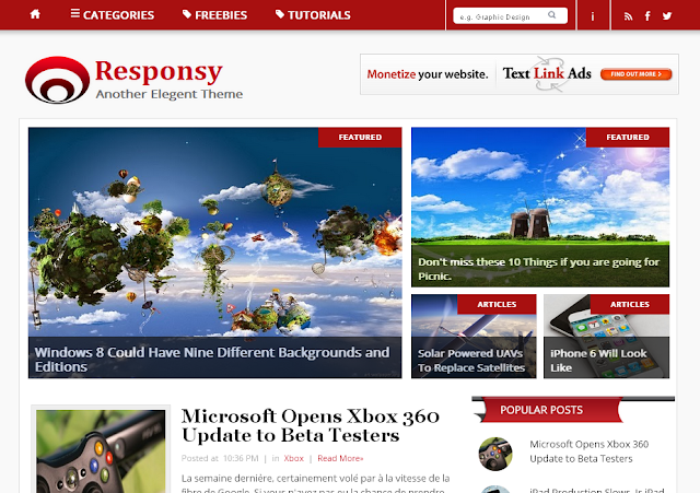 Responsy Responsive Blogger Template Responsy Responsive Blogger Template