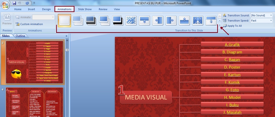 Pengertian Transition Slide Power Point 2007 Dan Fungsinya Belajar Power Point
