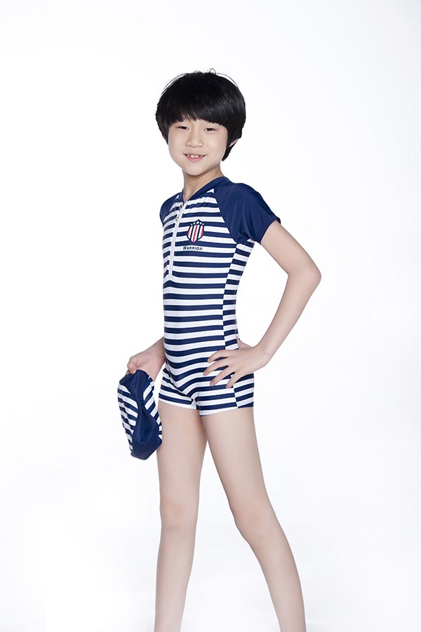 Asian boy in their underwear