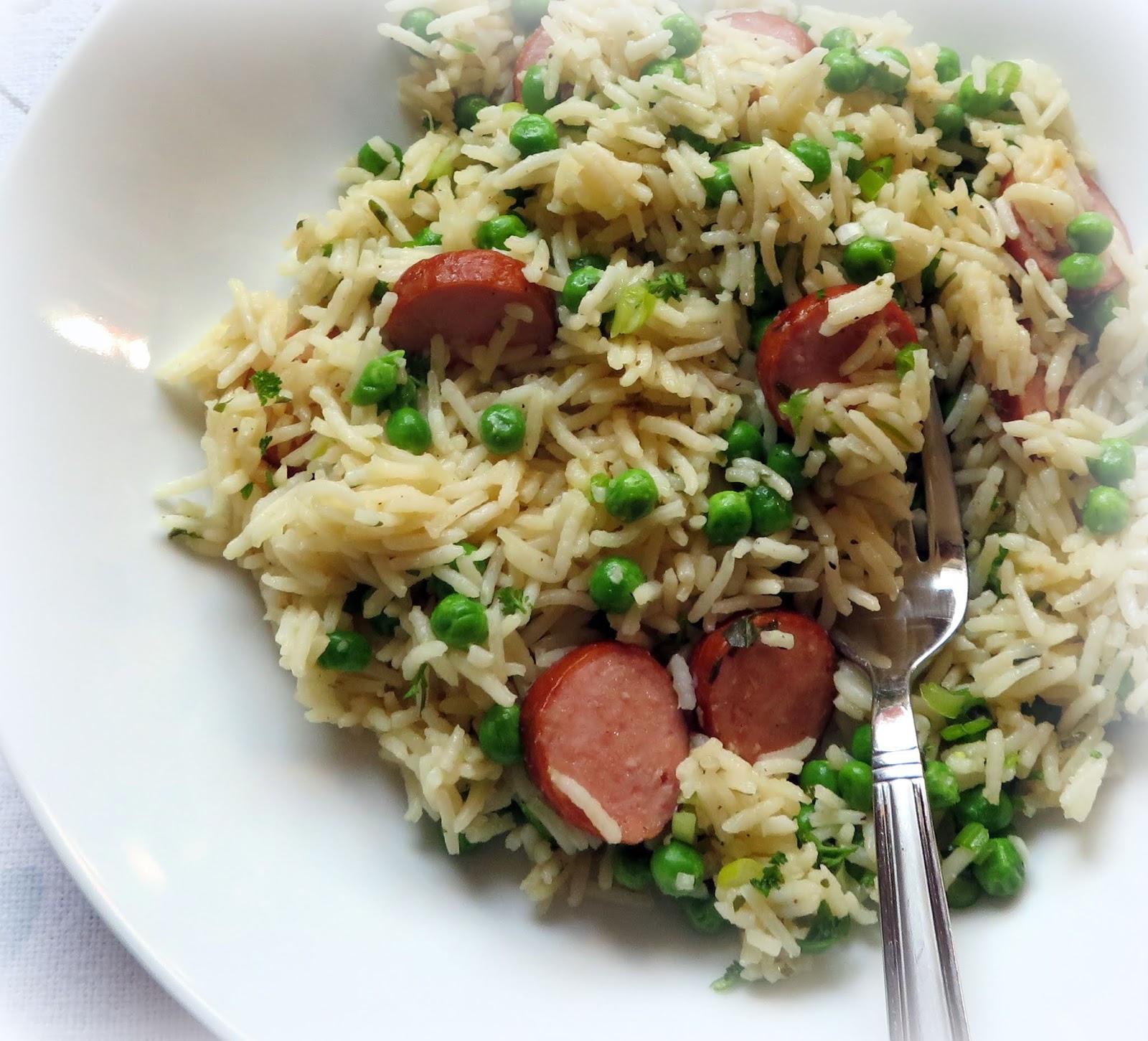 Skillet Sausage, Peas & Rice The English Kitchen