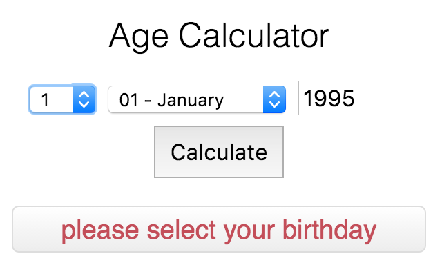 Online Age Calculator Sher Ali