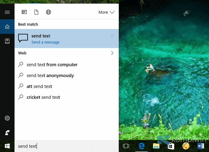 Cara Kirim SMS dari Windows 10 PC lewat Cortana 8