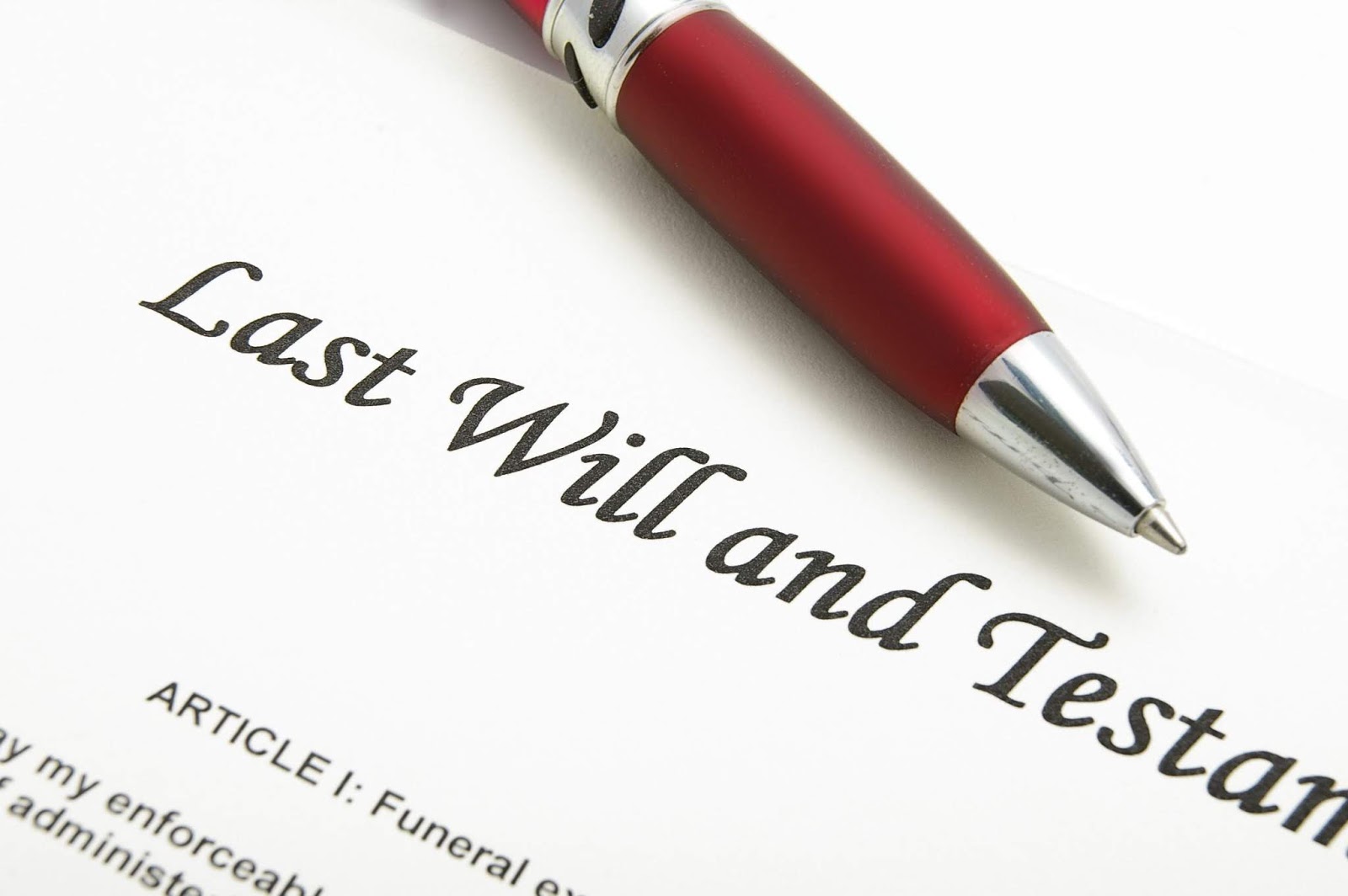 What does having a Wills mean and what happens when people die without one?