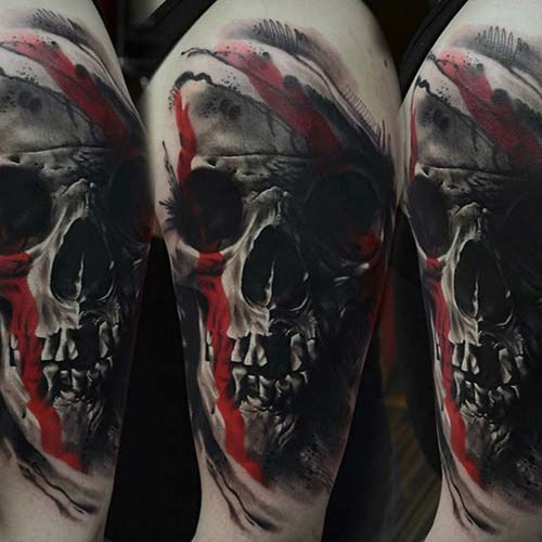 erkek omuz gerçekçi kuru kafa dövmesi man shoulder realistic skull tattoo erkek omuz gerçekçi kuru kafa dövmesi man shoulder realistic skull tattoo