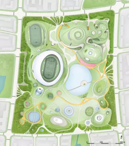 Campus sportif de Quzhou © MAD Campus sportif de Quzhou © MAD