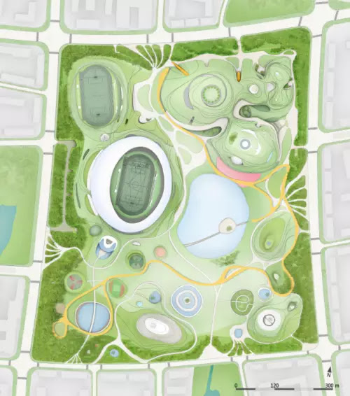 Campus sportif de Quzhou © MAD Campus sportif de Quzhou © MAD