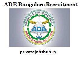 ADE Bangalore Recruitment ADE Bangalore Recruitment
