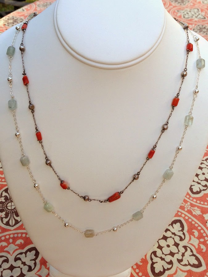 Lisa Yang Jewelry : Gemstone Station Necklace - Inspired By An Old Favorite