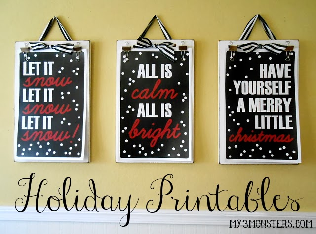 Free Holiday Printables at /
