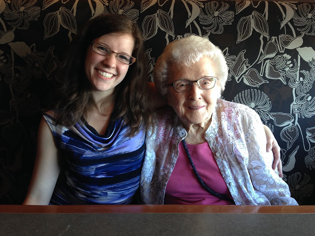 My great-grandma and me.