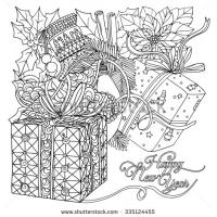 Adult Coloring pages: Seasonal: Winter/Christmas