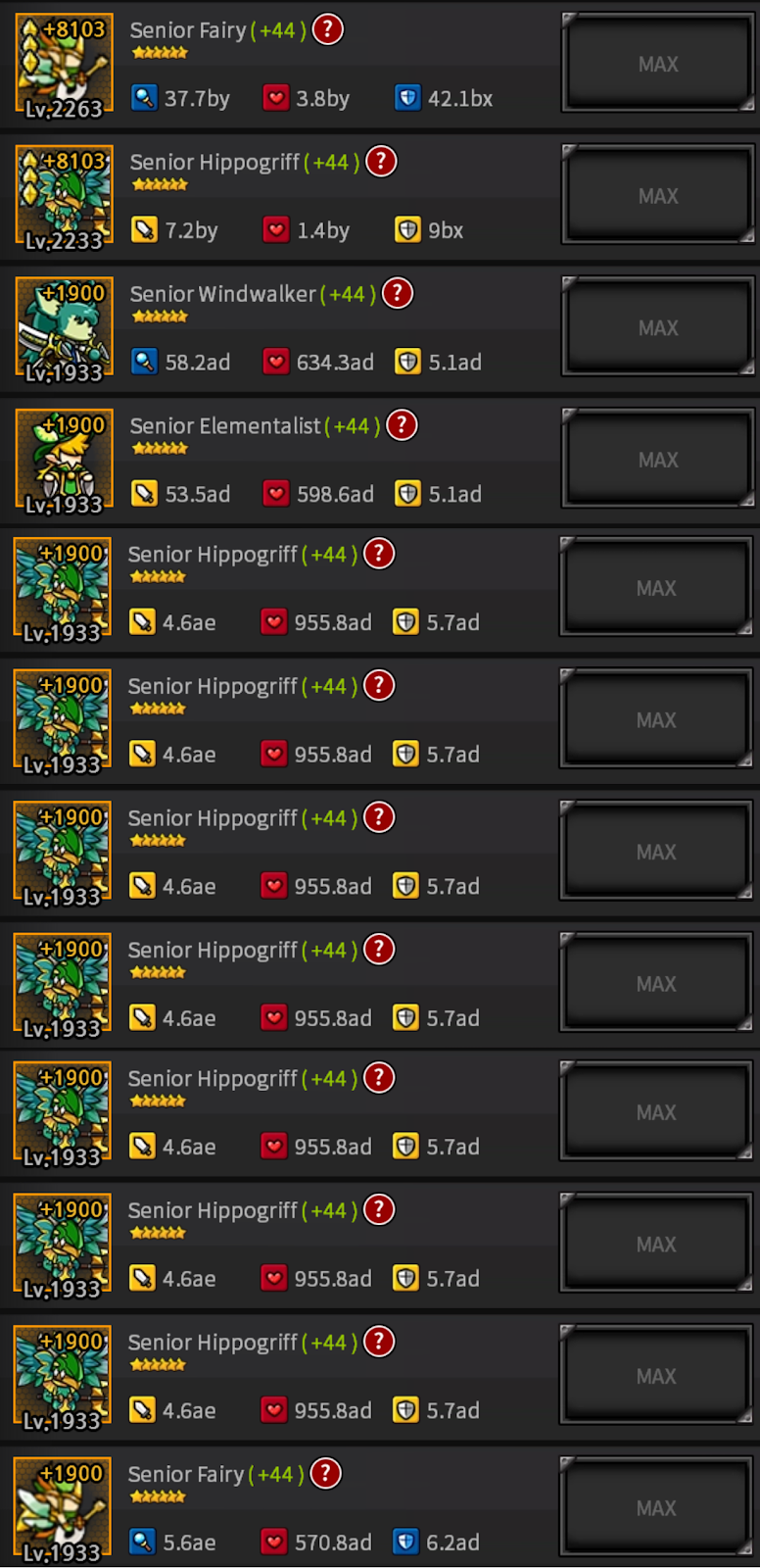 endless frontier new honor units