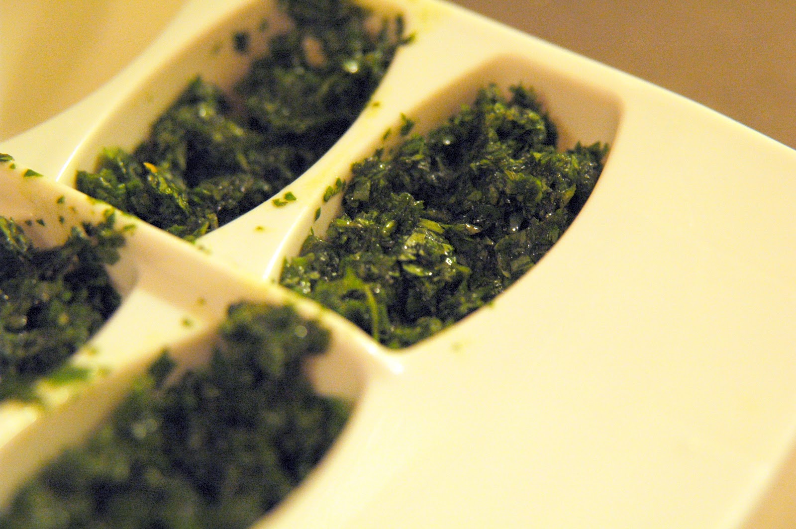 One Step At A Time... Frozen Cilantro Cubes