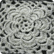 Cuadrado Flor a Crochet Cuadrado Flor a Crochet