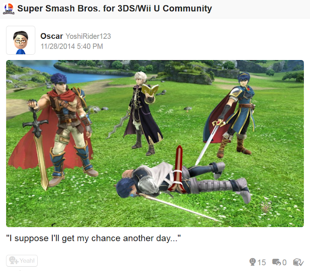 I suppose I'll get my chance another day... Ike Marth Robin Chrom Super Smash Bros. For Wii U suppose I'll get my chance another day trophies Fire Emblem