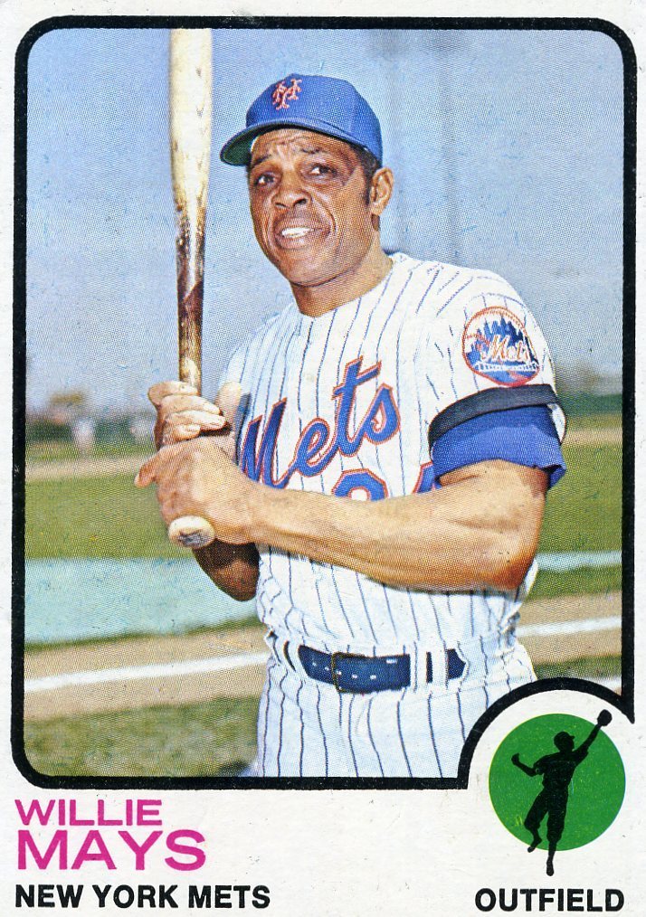 The Fleer Sticker Project 1973 Topps Willie Mays From a Different