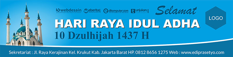 Contoh Desain Banner Hari Raya Idul Adha 2017 | Desain Grafis