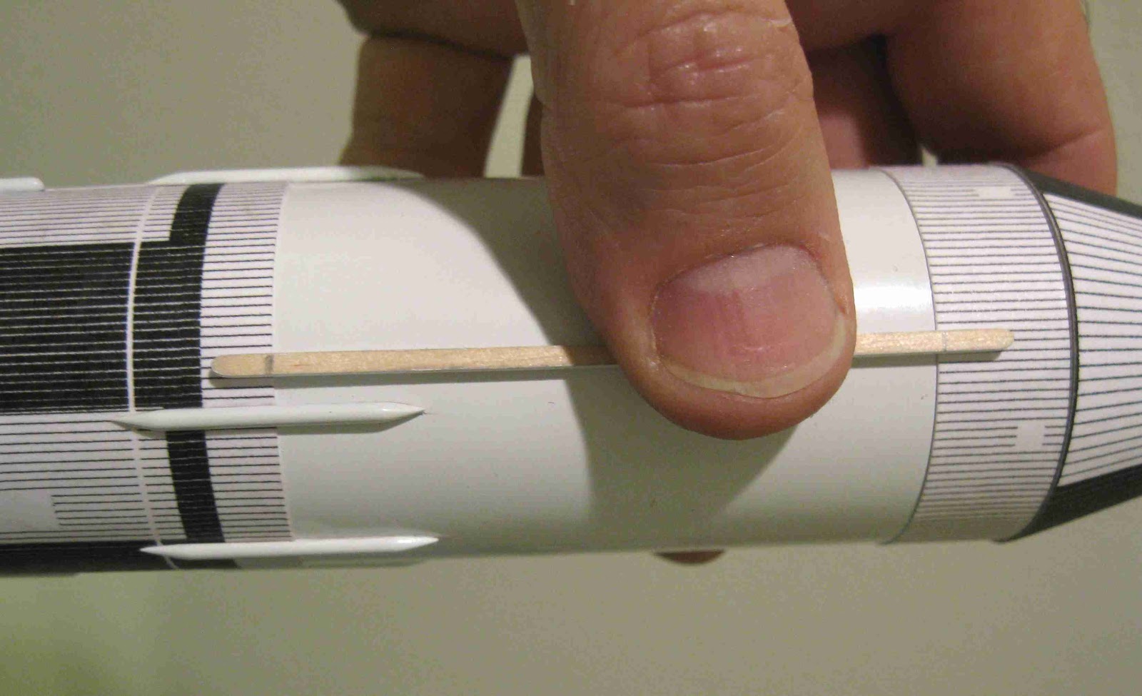 Model Rocket Building Dr. Zooch Saturn V Build Step 11 Fit and Gluing