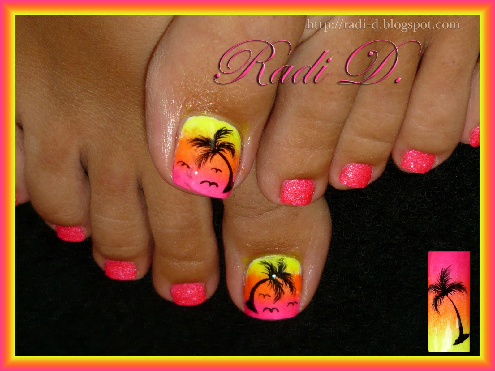 Tropical Summer Toe Nail Designs - wide 6