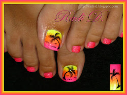 nails toe palm nail tree toes trees pedicure toenails toenail neon gel nailart beachy nailsmag nailartgallery radid tropical ongles pretty