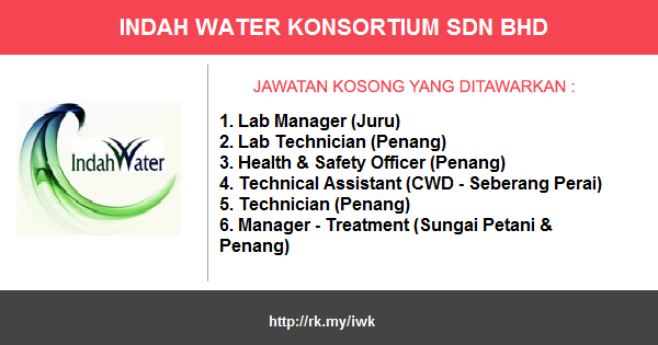 Jawatan Kosong di Indah Water Konsortium Sdn. Bhd. Jawatan Kosong di Indah Water Konsortium Sdn. Bhd.