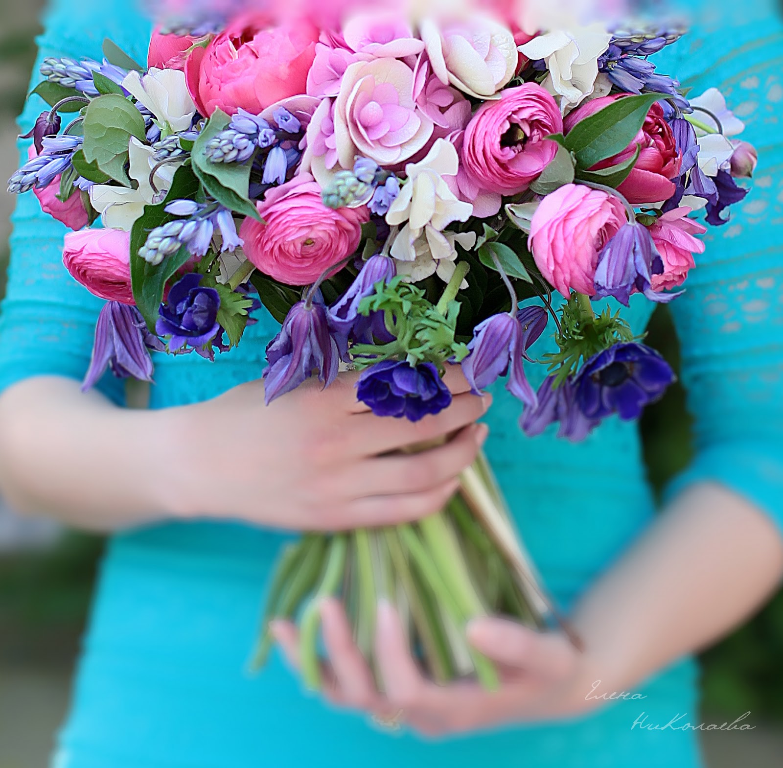 L'flowers: Яркий, жизнерадостный букет невесты