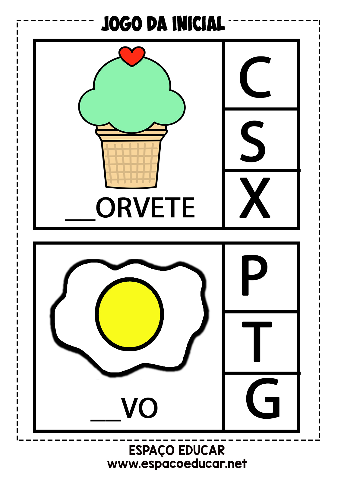 ATIVIDADE DE ALFABETIZAÇÃO - JOGO EDUCATIVO DO SOM OU LETRA