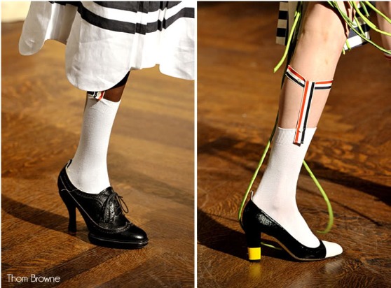 la mona se viste de seda: Zapatos con calcetines, una tendencia?