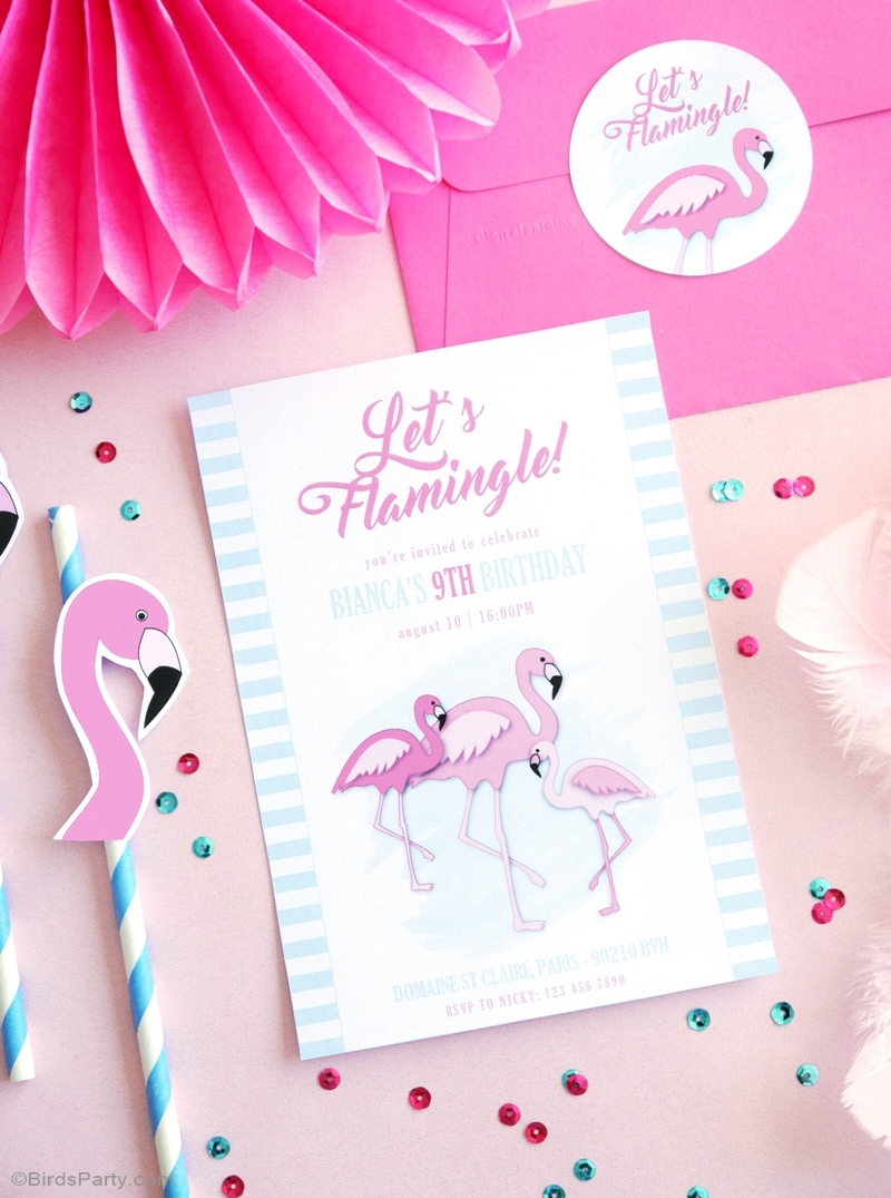 Flamingo Pool Party Ideas & Birthday Printables - BirdsParty.com