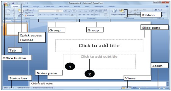 Merpati Putih: PENGENALAN POWERPOINT 2007
