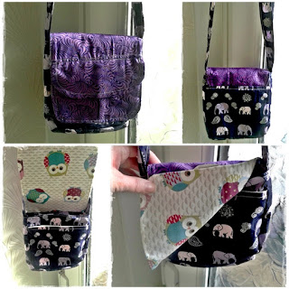 sew powerful purse project - purple bag