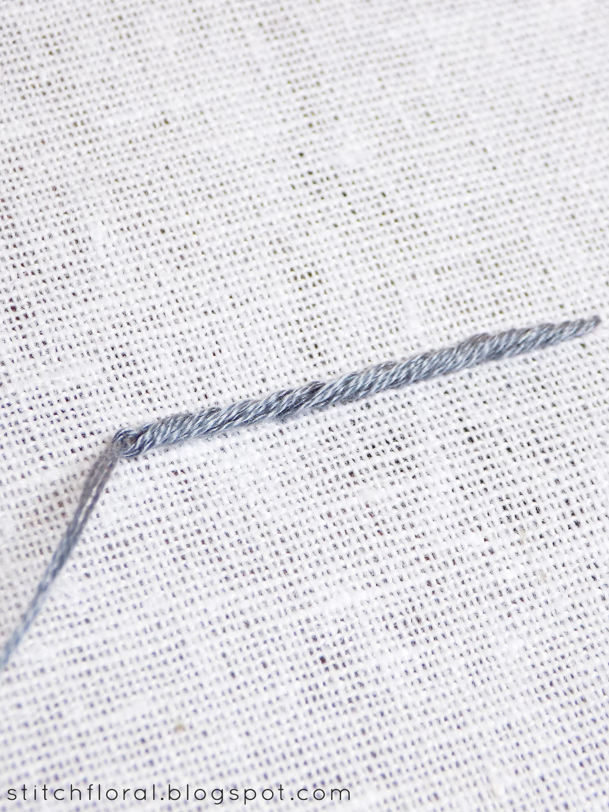 Rope stitch HowTo Stitch Floral