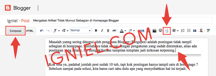 Fungsi Jump Break di Blogspot Fungsi Jump Break di Blogspot