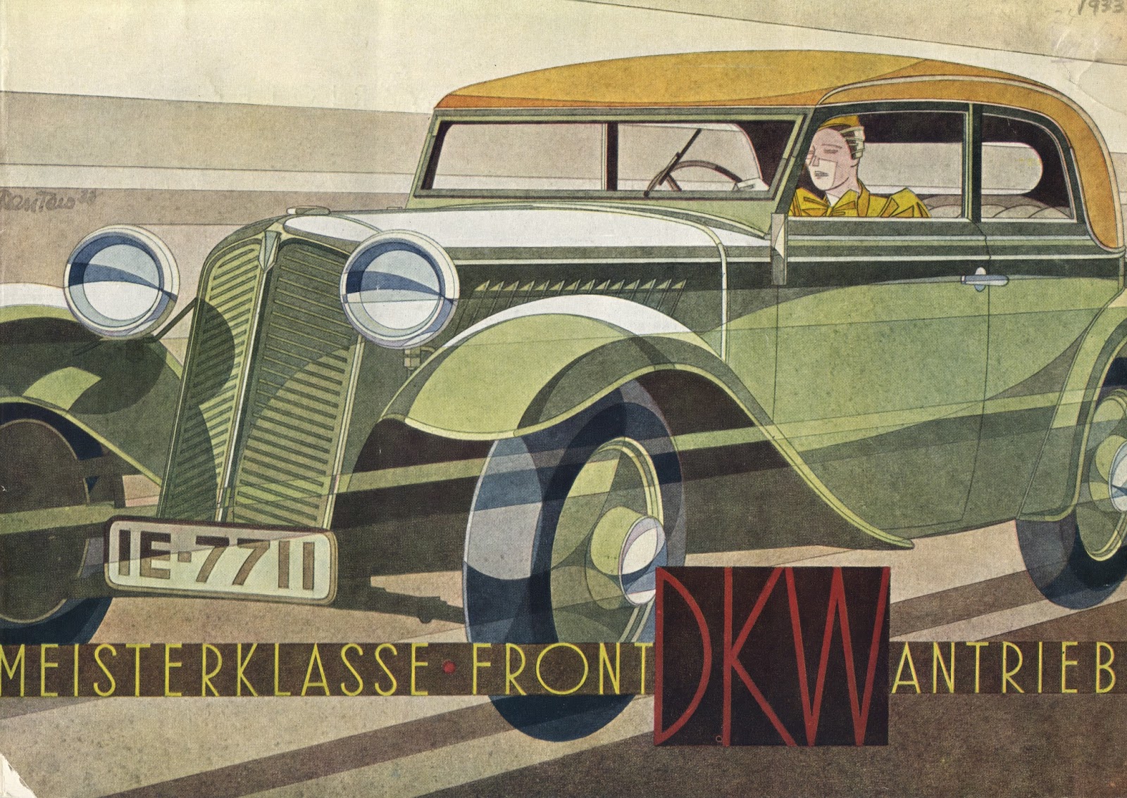 DKW рекламный плакат 1929 года