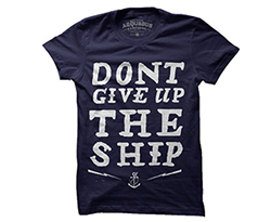 Don't Give Ship Tee by Arquebus Clothing