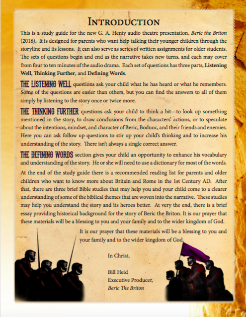 Heirloom audio drama study guide Heirloom audio drama study guide