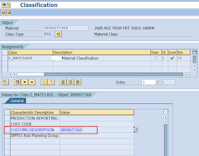 SAP HANA: Material Classification Data, SAP HANA Tutorials and Materials