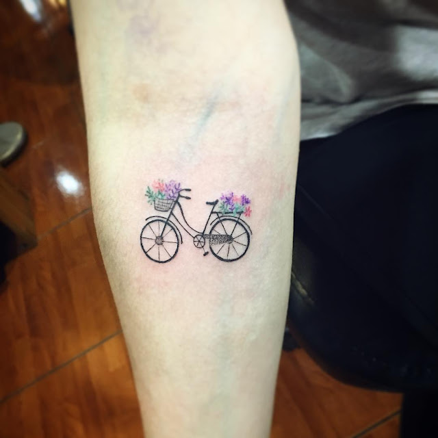 Tatuagem de bicicleta Tatuagem de bicicleta